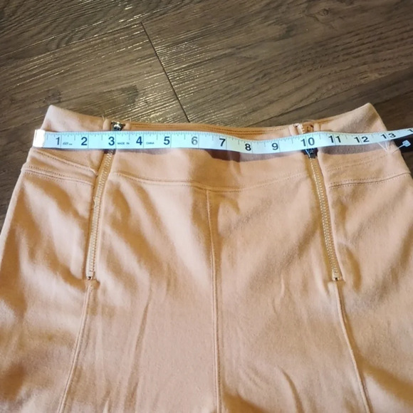 Free People Movement Tan High Waisted Flare Split Leg Pants A42 - Picture 3 of 8
